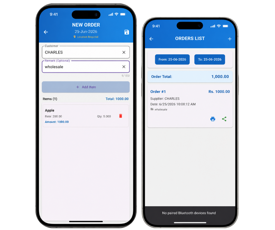 Mobile Ordering System